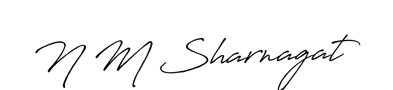 It looks lik you need a new signature style for name N M Sharnagat. Design unique handwritten (Antro_Vectra_Bolder) signature with our free signature maker in just a few clicks. N M Sharnagat signature style 7 images and pictures png