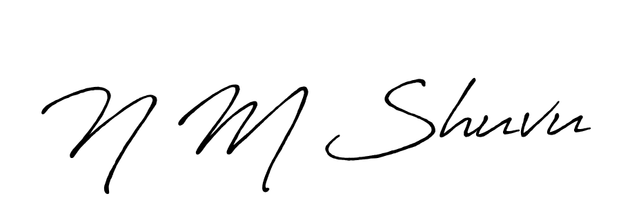 Also You can easily find your signature by using the search form. We will create N M Shuvu name handwritten signature images for you free of cost using Antro_Vectra_Bolder sign style. N M Shuvu signature style 7 images and pictures png
