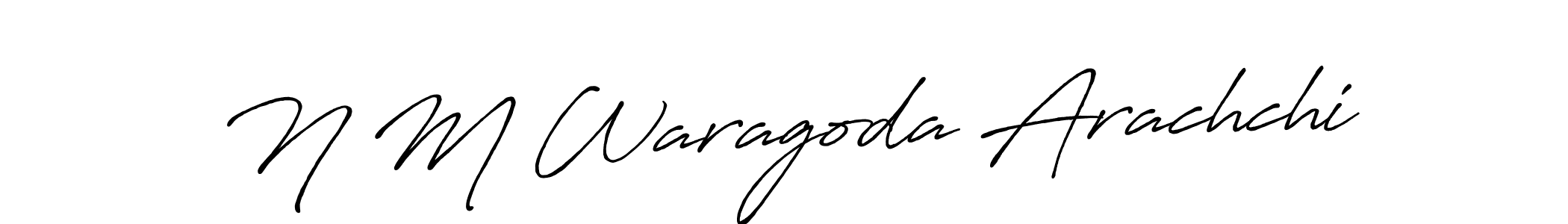 This is the best signature style for the N M Waragoda Arachchi name. Also you like these signature font (Antro_Vectra_Bolder). Mix name signature. N M Waragoda Arachchi signature style 7 images and pictures png