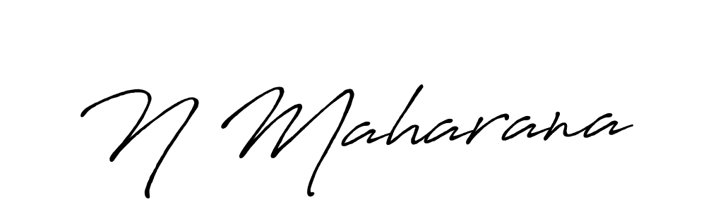 N Maharana stylish signature style. Best Handwritten Sign (Antro_Vectra_Bolder) for my name. Handwritten Signature Collection Ideas for my name N Maharana. N Maharana signature style 7 images and pictures png