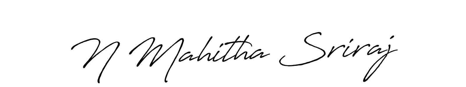 It looks lik you need a new signature style for name N Mahitha Sriraj. Design unique handwritten (Antro_Vectra_Bolder) signature with our free signature maker in just a few clicks. N Mahitha Sriraj signature style 7 images and pictures png