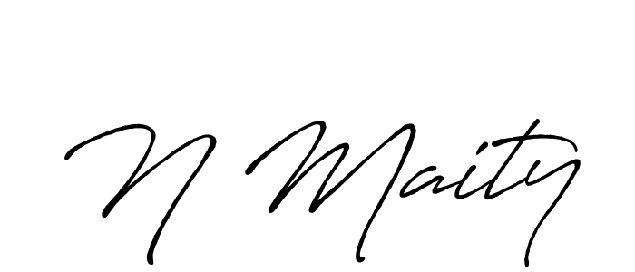 Also we have N Maity name is the best signature style. Create professional handwritten signature collection using Antro_Vectra_Bolder autograph style. N Maity signature style 7 images and pictures png