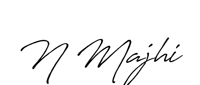 Design your own signature with our free online signature maker. With this signature software, you can create a handwritten (Antro_Vectra_Bolder) signature for name N Majhi. N Majhi signature style 7 images and pictures png