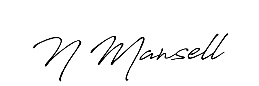 Antro_Vectra_Bolder is a professional signature style that is perfect for those who want to add a touch of class to their signature. It is also a great choice for those who want to make their signature more unique. Get N Mansell name to fancy signature for free. N Mansell signature style 7 images and pictures png