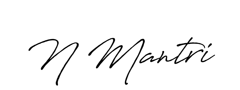 Similarly Antro_Vectra_Bolder is the best handwritten signature design. Signature creator online .You can use it as an online autograph creator for name N Mantri. N Mantri signature style 7 images and pictures png