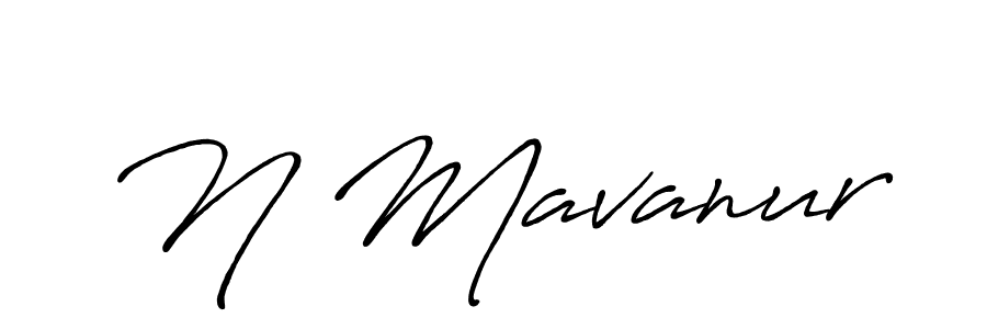Make a beautiful signature design for name N Mavanur. With this signature (Antro_Vectra_Bolder) style, you can create a handwritten signature for free. N Mavanur signature style 7 images and pictures png