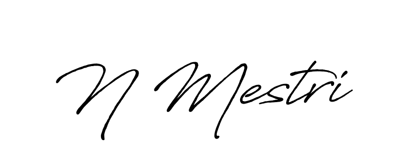 Also we have N Mestri name is the best signature style. Create professional handwritten signature collection using Antro_Vectra_Bolder autograph style. N Mestri signature style 7 images and pictures png