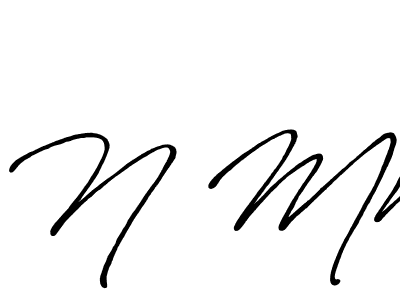 The best way (Antro_Vectra_Bolder) to make a short signature is to pick only two or three words in your name. The name N Mm include a total of six letters. For converting this name. N Mm signature style 7 images and pictures png