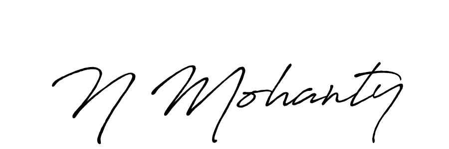 Make a beautiful signature design for name N Mohanty. With this signature (Antro_Vectra_Bolder) style, you can create a handwritten signature for free. N Mohanty signature style 7 images and pictures png