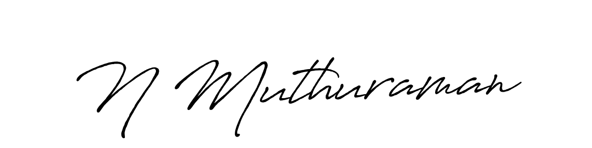 Make a beautiful signature design for name N Muthuraman. Use this online signature maker to create a handwritten signature for free. N Muthuraman signature style 7 images and pictures png