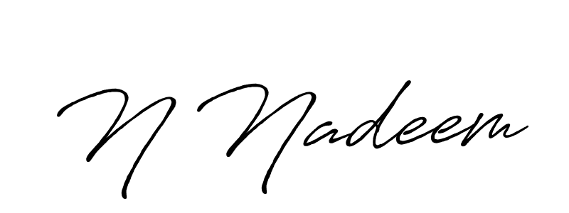 Make a short N Nadeem signature style. Manage your documents anywhere anytime using Antro_Vectra_Bolder. Create and add eSignatures, submit forms, share and send files easily. N Nadeem signature style 7 images and pictures png