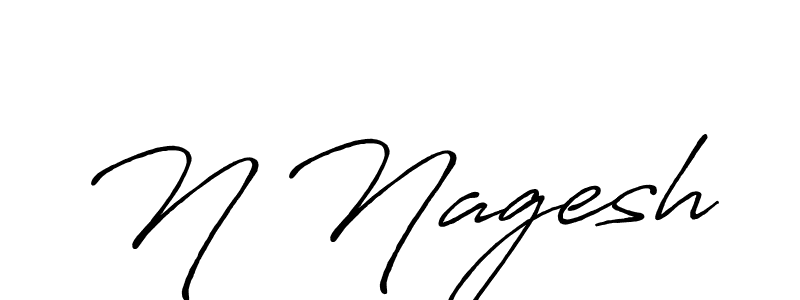 Use a signature maker to create a handwritten signature online. With this signature software, you can design (Antro_Vectra_Bolder) your own signature for name N Nagesh. N Nagesh signature style 7 images and pictures png