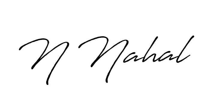 N Nahal stylish signature style. Best Handwritten Sign (Antro_Vectra_Bolder) for my name. Handwritten Signature Collection Ideas for my name N Nahal. N Nahal signature style 7 images and pictures png