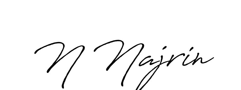 How to Draw N Najrin signature style? Antro_Vectra_Bolder is a latest design signature styles for name N Najrin. N Najrin signature style 7 images and pictures png