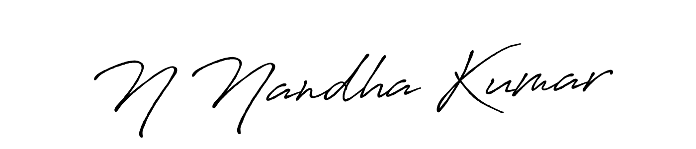 Design your own signature with our free online signature maker. With this signature software, you can create a handwritten (Antro_Vectra_Bolder) signature for name N Nandha Kumar. N Nandha Kumar signature style 7 images and pictures png