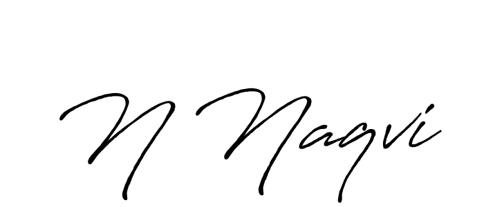 Also You can easily find your signature by using the search form. We will create N Naqvi name handwritten signature images for you free of cost using Antro_Vectra_Bolder sign style. N Naqvi signature style 7 images and pictures png