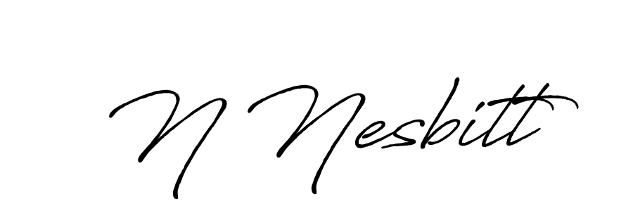 How to make N Nesbitt signature? Antro_Vectra_Bolder is a professional autograph style. Create handwritten signature for N Nesbitt name. N Nesbitt signature style 7 images and pictures png
