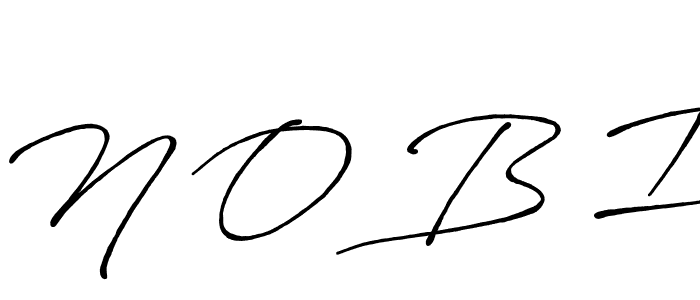 Similarly Antro_Vectra_Bolder is the best handwritten signature design. Signature creator online .You can use it as an online autograph creator for name N O B I. N O B I signature style 7 images and pictures png