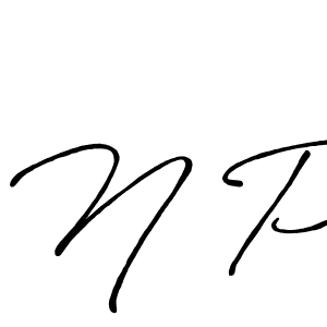 Also You can easily find your signature by using the search form. We will create N P name handwritten signature images for you free of cost using Antro_Vectra_Bolder sign style. N P signature style 7 images and pictures png