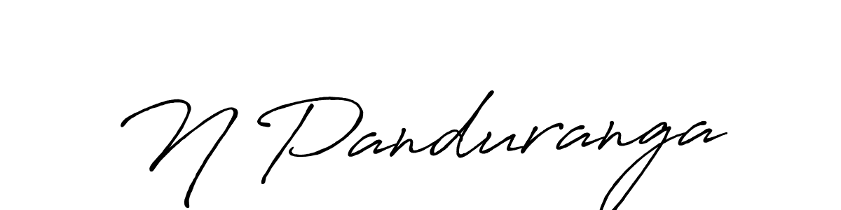 Create a beautiful signature design for name N Panduranga. With this signature (Antro_Vectra_Bolder) fonts, you can make a handwritten signature for free. N Panduranga signature style 7 images and pictures png
