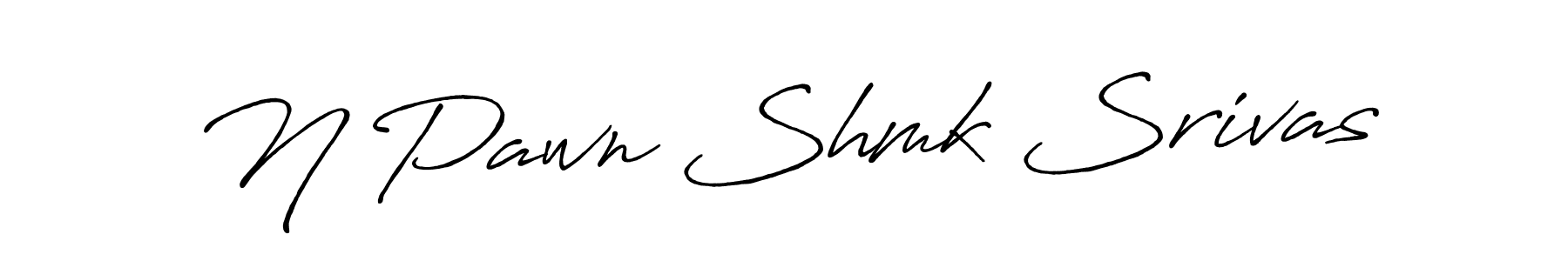 Similarly Antro_Vectra_Bolder is the best handwritten signature design. Signature creator online .You can use it as an online autograph creator for name N Pawn Shmk Srivas. N Pawn Shmk Srivas signature style 7 images and pictures png