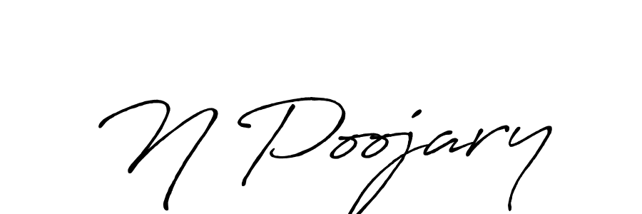 It looks lik you need a new signature style for name N Poojary. Design unique handwritten (Antro_Vectra_Bolder) signature with our free signature maker in just a few clicks. N Poojary signature style 7 images and pictures png