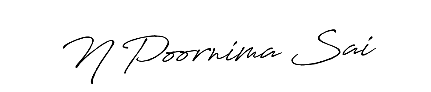 Similarly Antro_Vectra_Bolder is the best handwritten signature design. Signature creator online .You can use it as an online autograph creator for name N Poornima Sai. N Poornima Sai signature style 7 images and pictures png