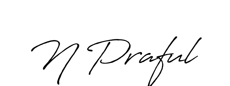 Make a beautiful signature design for name N Praful. Use this online signature maker to create a handwritten signature for free. N Praful signature style 7 images and pictures png