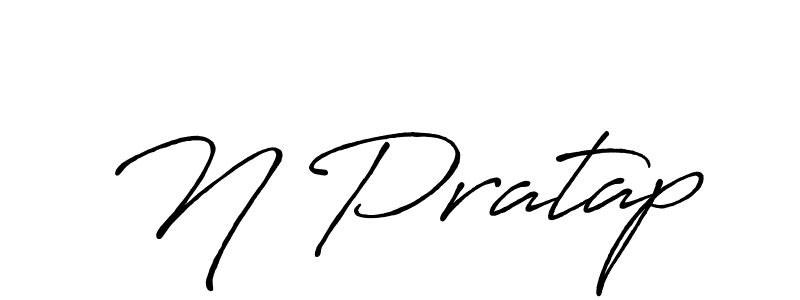 How to make N Pratap signature? Antro_Vectra_Bolder is a professional autograph style. Create handwritten signature for N Pratap name. N Pratap signature style 7 images and pictures png