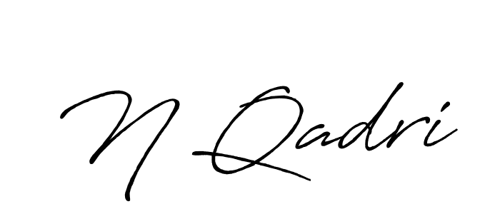 Antro_Vectra_Bolder is a professional signature style that is perfect for those who want to add a touch of class to their signature. It is also a great choice for those who want to make their signature more unique. Get N Qadri name to fancy signature for free. N Qadri signature style 7 images and pictures png