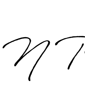 Design your own signature with our free online signature maker. With this signature software, you can create a handwritten (Antro_Vectra_Bolder) signature for name N R. N R signature style 7 images and pictures png