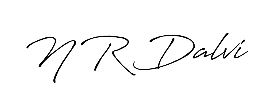 How to make N R Dalvi signature? Antro_Vectra_Bolder is a professional autograph style. Create handwritten signature for N R Dalvi name. N R Dalvi signature style 7 images and pictures png
