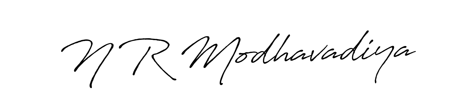 Antro_Vectra_Bolder is a professional signature style that is perfect for those who want to add a touch of class to their signature. It is also a great choice for those who want to make their signature more unique. Get N R Modhavadiya name to fancy signature for free. N R Modhavadiya signature style 7 images and pictures png