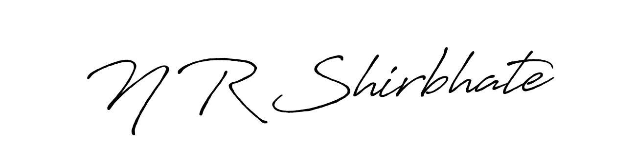 Similarly Antro_Vectra_Bolder is the best handwritten signature design. Signature creator online .You can use it as an online autograph creator for name N R Shirbhate. N R Shirbhate signature style 7 images and pictures png