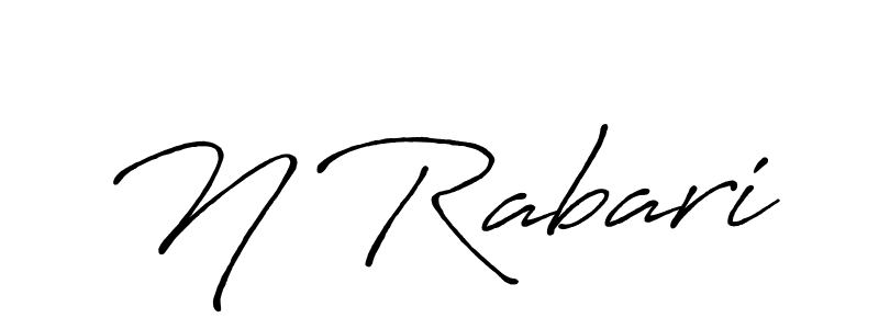 Once you've used our free online signature maker to create your best signature Antro_Vectra_Bolder style, it's time to enjoy all of the benefits that N Rabari name signing documents. N Rabari signature style 7 images and pictures png