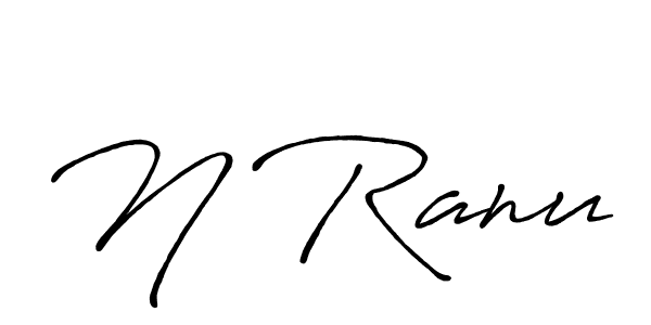 It looks lik you need a new signature style for name N Ranu. Design unique handwritten (Antro_Vectra_Bolder) signature with our free signature maker in just a few clicks. N Ranu signature style 7 images and pictures png