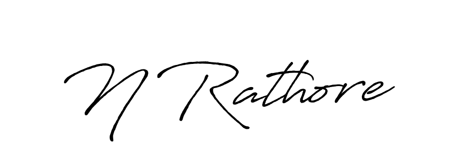 How to make N Rathore signature? Antro_Vectra_Bolder is a professional autograph style. Create handwritten signature for N Rathore name. N Rathore signature style 7 images and pictures png