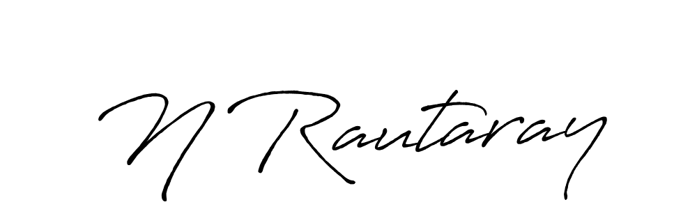 Use a signature maker to create a handwritten signature online. With this signature software, you can design (Antro_Vectra_Bolder) your own signature for name N Rautaray. N Rautaray signature style 7 images and pictures png