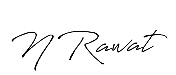 Also we have N Rawat name is the best signature style. Create professional handwritten signature collection using Antro_Vectra_Bolder autograph style. N Rawat signature style 7 images and pictures png