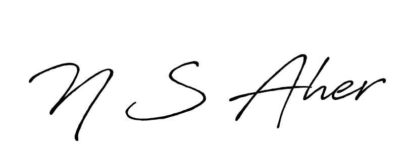You can use this online signature creator to create a handwritten signature for the name N S Aher. This is the best online autograph maker. N S Aher signature style 7 images and pictures png