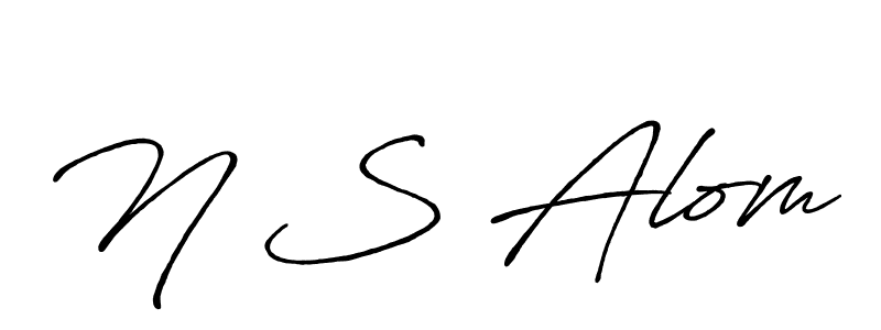 See photos of N S Alom official signature by Spectra . Check more albums & portfolios. Read reviews & check more about Antro_Vectra_Bolder font. N S Alom signature style 7 images and pictures png