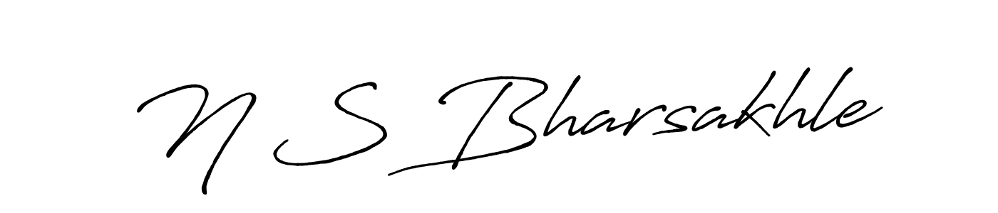 Antro_Vectra_Bolder is a professional signature style that is perfect for those who want to add a touch of class to their signature. It is also a great choice for those who want to make their signature more unique. Get N S Bharsakhle name to fancy signature for free. N S Bharsakhle signature style 7 images and pictures png