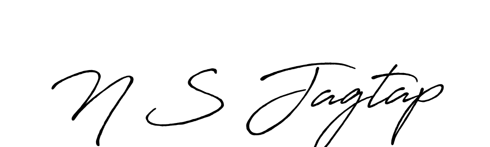 You should practise on your own different ways (Antro_Vectra_Bolder) to write your name (N S Jagtap) in signature. don't let someone else do it for you. N S Jagtap signature style 7 images and pictures png