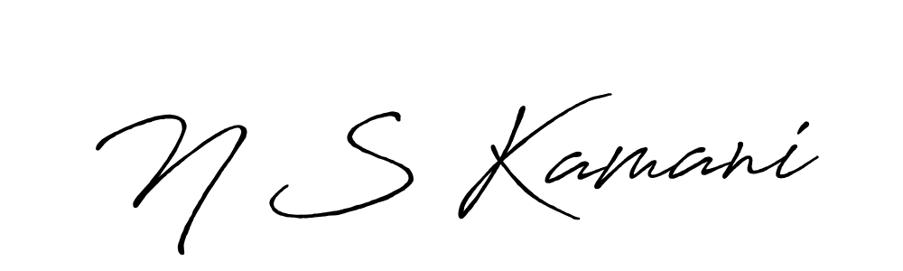 Also we have N S Kamani name is the best signature style. Create professional handwritten signature collection using Antro_Vectra_Bolder autograph style. N S Kamani signature style 7 images and pictures png