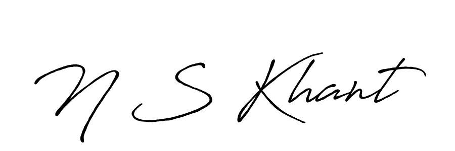 You should practise on your own different ways (Antro_Vectra_Bolder) to write your name (N S Khant) in signature. don't let someone else do it for you. N S Khant signature style 7 images and pictures png