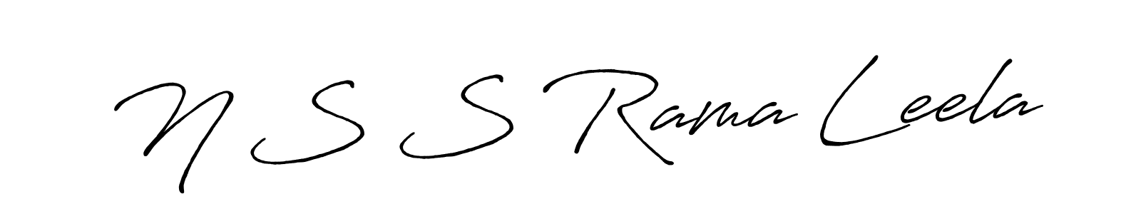 Design your own signature with our free online signature maker. With this signature software, you can create a handwritten (Antro_Vectra_Bolder) signature for name N S S Rama Leela. N S S Rama Leela signature style 7 images and pictures png
