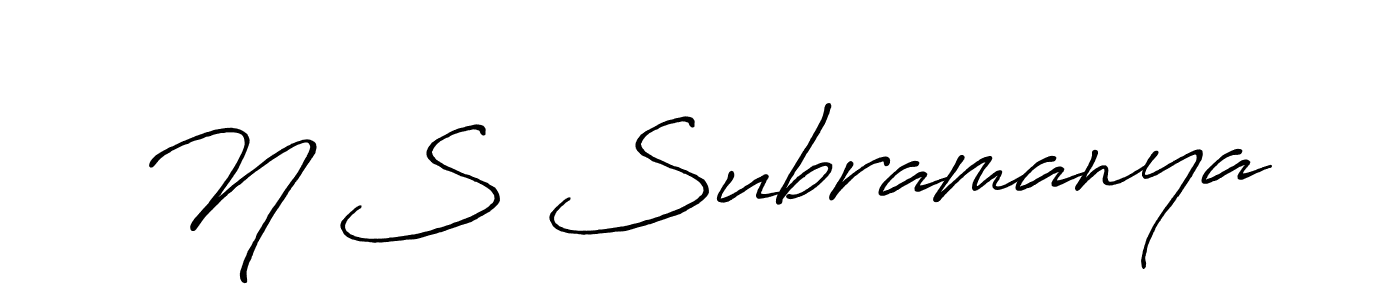 Similarly Antro_Vectra_Bolder is the best handwritten signature design. Signature creator online .You can use it as an online autograph creator for name N S Subramanya. N S Subramanya signature style 7 images and pictures png
