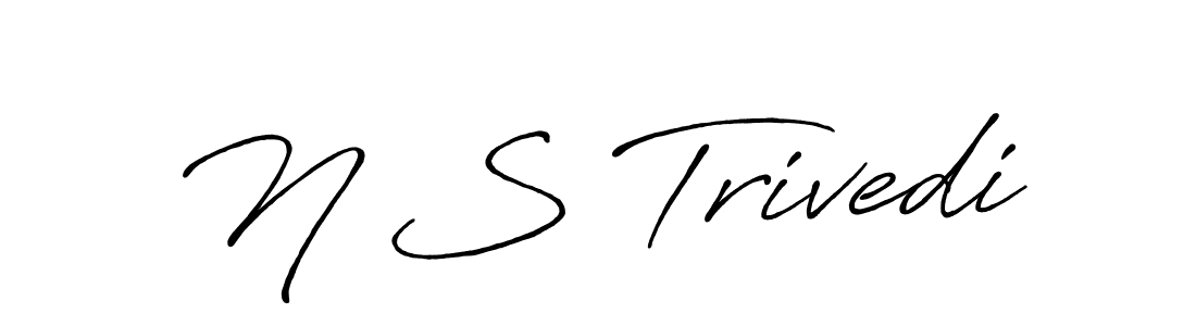 How to make N S Trivedi signature? Antro_Vectra_Bolder is a professional autograph style. Create handwritten signature for N S Trivedi name. N S Trivedi signature style 7 images and pictures png