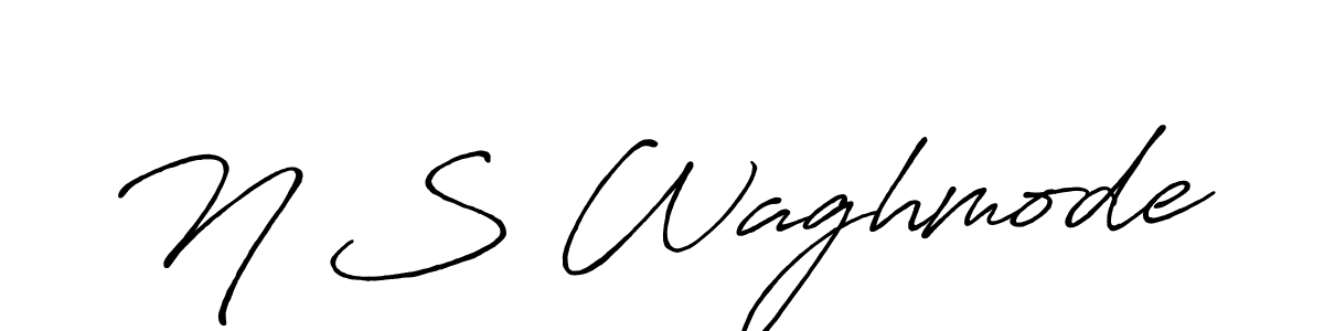 How to make N S Waghmode signature? Antro_Vectra_Bolder is a professional autograph style. Create handwritten signature for N S Waghmode name. N S Waghmode signature style 7 images and pictures png