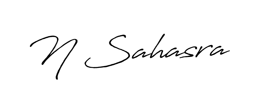 You can use this online signature creator to create a handwritten signature for the name N Sahasra. This is the best online autograph maker. N Sahasra signature style 7 images and pictures png